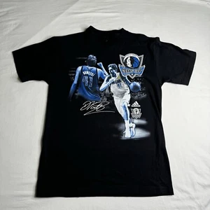 Adidas Dallas Mavericks Dirk Nowitzki 2011 NBA Finals MVP Shirt Black Mens M - Picture 1 of 6
