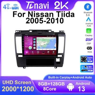 For Nissan Tiida C11 2005-2010 Android CarPlay Car Radio GPS 2din Stereo Screen - Image 1 of 4
