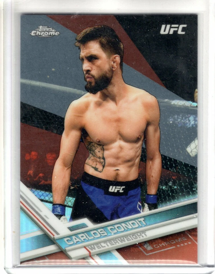 2017 Topps UFC Chrome CARLOS CONDIT #32 RED REFRACTOR 3/5 Rare SSP - Image 1 of 1