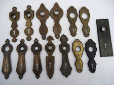 Lot Of 14 Vintage Door Plates Back Plates brass copper