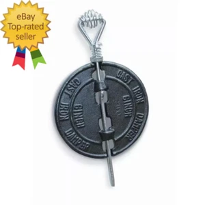 6 In. Black Stove Pipe Cast Iron Damper - Picture 1 of 2