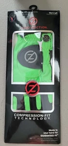 Zero Friction Men's Left Handed Golf Glove- Green & Black- Universal Fit- NEW - Picture 1 of 5
