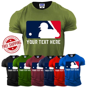 Personalized USA Baseball Custom Men's T-Shirts Classic Sports Team New Gift Tee - Picture 1 of 11