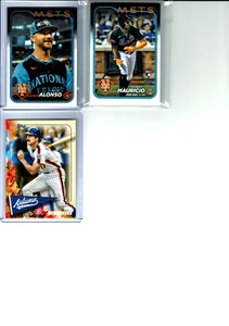 2024 Topps Update Baseball New York Mets Team Set (11) Base Cards + 2 Inserts + - Picture 1 of 3