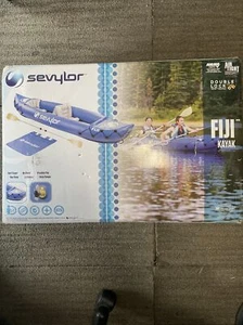 Sevylor Fiji Kayak Travel Inflatable Pack - Blue- Box May Have Distress - Picture 1 of 10