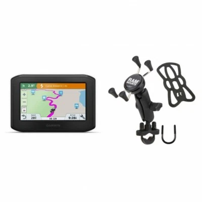 Garmin zumo 396 LMT-S Motorcycle GPS + RAM-B-149Z-UN7U X-Grip Mount 010-02019-00 - Image 1 of 3