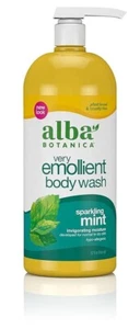Alba Botanica Very Emollient Body Wash, Sparkling Mint, 32 Oz - Picture 1 of 4