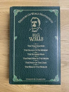 H.G. WELLS • Treasury of World Masterpieces, Deluxe Leather HC Octopus NY 1st US - Picture 1 of 12