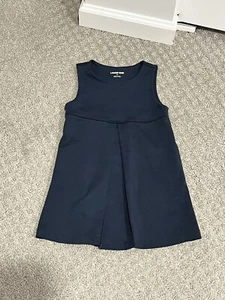 Lands' End Navy Blue School Uniform Dress Pockets Girls 3T - Picture 1 of 7
