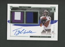 2021 Panini Impeccable Elegance #124 Tylan Wallace RPA RC Rookie Patch AUTO /35
