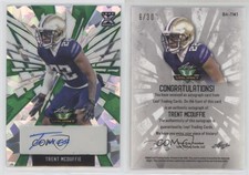 2022 Leaf Valiant Green Crystals /30 Trent McDuffie #BA-TM1 Rookie Auto RC