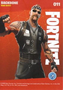 Fortnite Karte Backbone Sammelkarte 11 Rare Outfit Trading Card - Bild 1 von 2