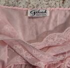 70s Nightgown VINTAGE Strappy GILEAD Pink Lace Empire High Waist Med. Lingerie
