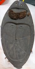 .VERY LARGE / QUITE OLD PNG HIGHLANDS TRIBAL MASK / DISPLAY. CARVED WOOD. 92CMS