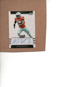 mike weber dallas cowboys 2019 leaf metal draft auto rc card ba-mw1 - Picture 1 of 1
