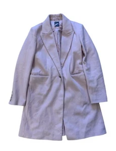 Abrigo de mujer elegante rosa guisante Primark bolsillos forrados con botones Reino Unido 10 - Imagen 1 de 6