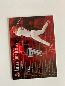2003 Upper Deck Lineup Time Jerseys #JD J.D. Drew - St. Louis Cardinals - Picture 1 of 2