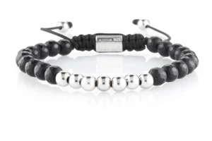 Bracciale Gerba Collezione Macramè in Argento e Pietre Naturali Made in Italy - Foto 1 di 4