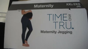 Time and Tru Maternity Jegging XXL=20, Black with side seam stripes, NWT - Picture 1 of 9