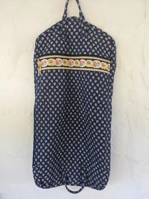 Vera Bradley Mason Blue Hanging  Garment Bag Blue and Yellow Floral Travel  - Image 1 of 4