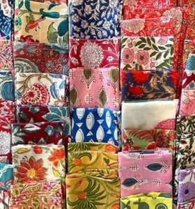 Indian Hand Block Printed Cotton Napkins, Bohemian Napkins, Table Decor Napkins - Picture 1 of 6