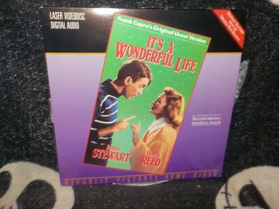 It's A Wonderful Life UNCUT Laserdisc LD James Stewart Frank Capra Free Ship $50 - Image 1 of 3