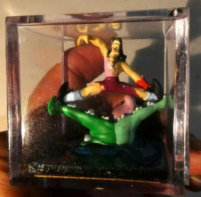 Captain Hook Tick-Tock Croc Mini 1.75" Figurine Diorama Disney Peter Pan RARE! - Image 1 of 4