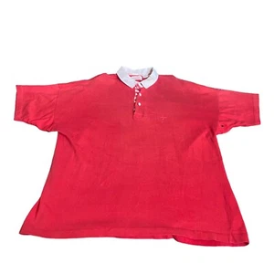 Polo Rojo Raro De Colección Coca Cola Cuello Blanco Manga Corta Ver Medidas - Imagen 1 de 11