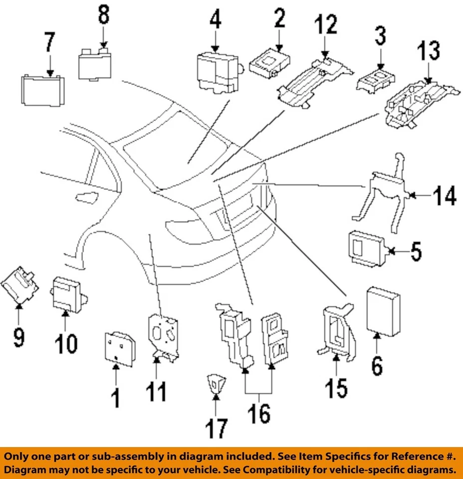 MERCEDES OEM 07-18 C250 Componentes de control eléctrico-Módulo de control 0002701852 Foto 1 de 1