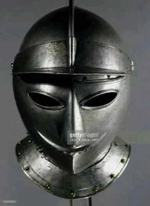 Medieval Helmet Battle Ready Antique Full Face 18 Gauge Armor Helmet Roleplay - Picture 1 of 3