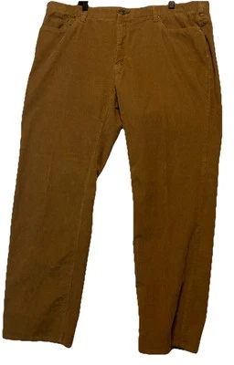 Pantalones Orvis Para Hombre 42 x 32 Marrón Chino Pana Recto Clásico Elástico 5 Bolsillos Foto 1 de 4