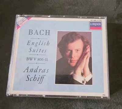 Bach - English Suites / Andras Schiff / Decca 421 640-2 / Ed1 2CD 1988  - Image 1 of 2