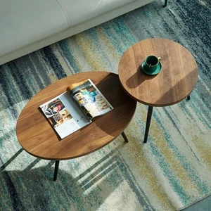 Set of 2 Coffee Table,Nesting Side Table, Living Room Sofa End Table, Bedside... - Picture 1 of 9