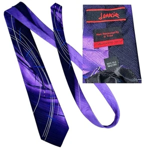 J. Garcia Tie Purple/Blue/White The Fifty-Six Collection, Not Necessarily A Tree - Picture 1 of 5