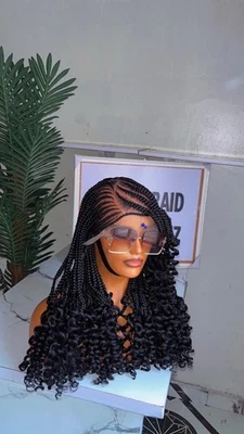 Peruca trançada de renda completa pronta para envio no dia seguinte (frete grátis) - Imagem 1 de 4