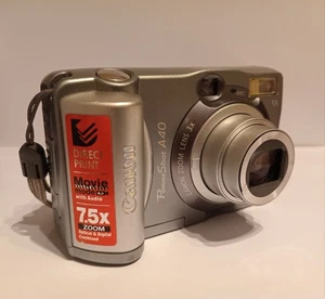 Canon PowerShot A40 2.0MP Digital Camera Retro Vintage Digicam 2000s Working - Picture 1 of 17
