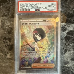 PSA 10 Erika's Invitation 203/165 Sv2a SIR Pokemon 151 English - Picture 1 of 3