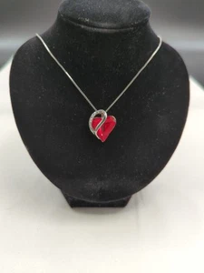 Women Infinity Love Heart Pendant Necklace - Picture 1 of 4