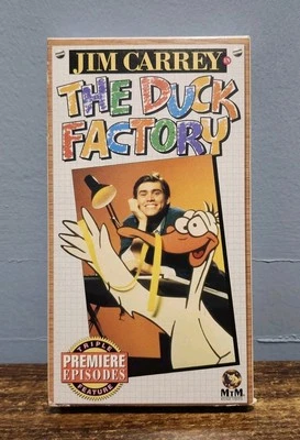 Jim Carrey THE DUCK FACTORY (1984) Rare, Out-Of-Print (OOP) VHS Release - Image 1 of 4