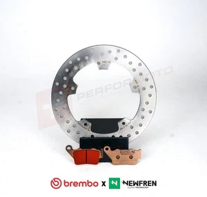 Disco trasero Brembo + pastillas Newfren TS1 para MV Agusta Brutale 800 Dragster 2015-2019 - Imagen 1 de 2