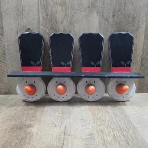 Pupazzo di Neve in Legno Porta Calze Natalizie Decorazione Vacanze Inverno - Foto 1 di 6