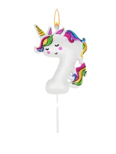 Vela Unicornio No.7 11cm - Imagen 1 de 2