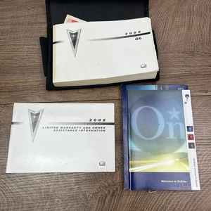2008 Pontiac G6 Owners Manual With Case OEM, Getting to Know, OnStar, Warranty - Bild 1 von 8