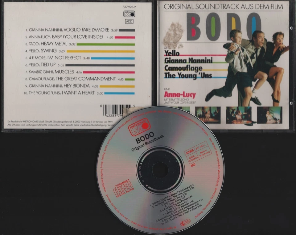 BODO - ORIGINAL SOUNDTRACK - CD METRONOME 1989 - YELLO/TACO/CAMOUFLAGE.... - Bild 1 von 1