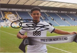 PRESTON: TYIAS BROWNING SIGNED 6x4 PORTRAIT PHOTO+COA - Bild 1 von 1