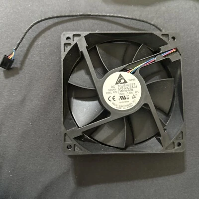 Delta AFB1212EJ-01 - 12V 120mm 4-pin PWM Fan - Dell Hi Performance Cooling Fan - Image 1 of 2
