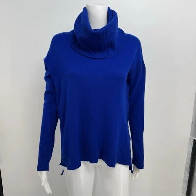 Suéter masculino Diane Von Furstenberg Ahiga cashmere gola alta azul P - Imagem 1 de 4