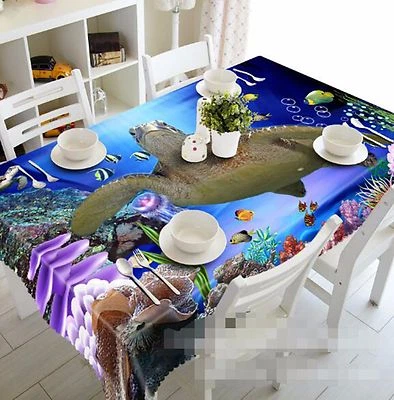 3D Cuckold Tablecloth Table Cover Cloth Birthday Party AJ WALLPAPER UK Lemon - Image 1 of 4