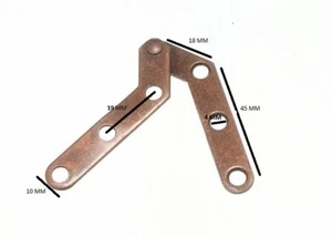 Cabinet Cupboard Pivot Hinge Left Hand Fb Bronzed 2 Pairs - Picture 1 of 1