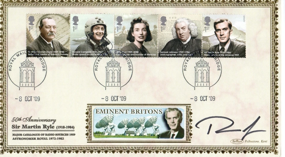 Theresa May “Eminent Britons" 2009 Signed Benham FDC British Prime Minister B - Image 1 of 1